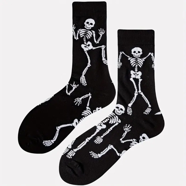 Fun Novelty Skeleton Print Socks - X-ray Markers Australia